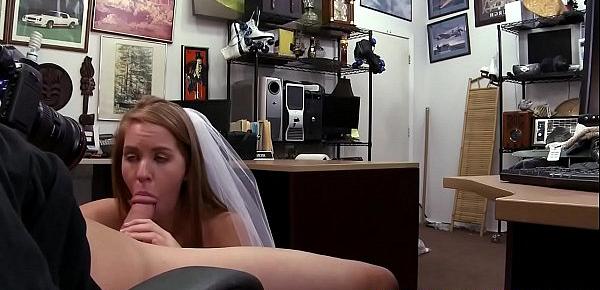  Real pawnee in wedding dress fucked by broker